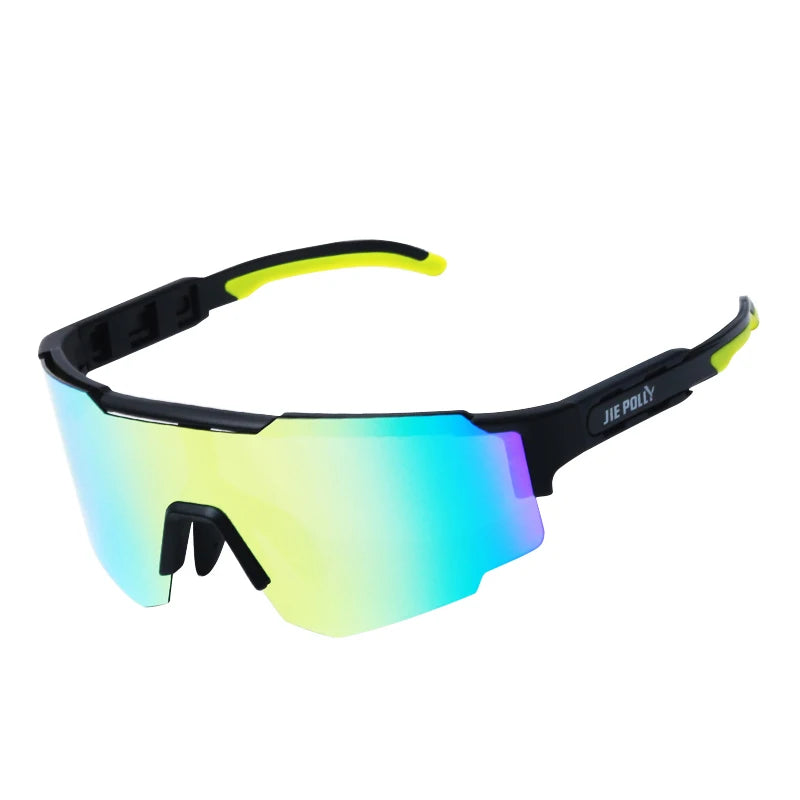Jiepolly Oem Outdoor Sport Cycling Glasses Sunglasses UV400 Lens Gafas De Ciclismo Deportivas Sunglasses Eyewear Men and Wome