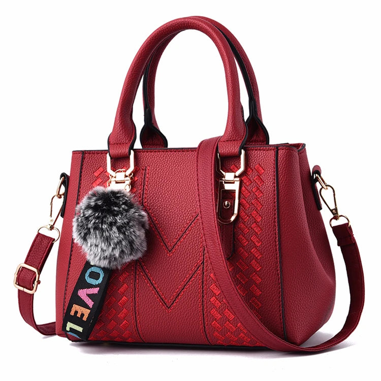 Korean Style High-quality Women Handbags Ladies Trendy Products Pu Leather Handbag Set for Lady Tote Bag