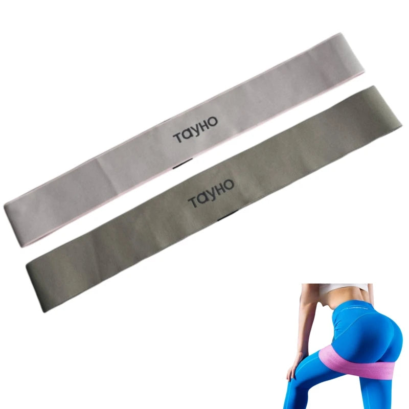 Customized Logo Heavy Yoga Exercise Resistance Bands-Non-Slip Durable Elastic Polyester Fabric Hip Band
