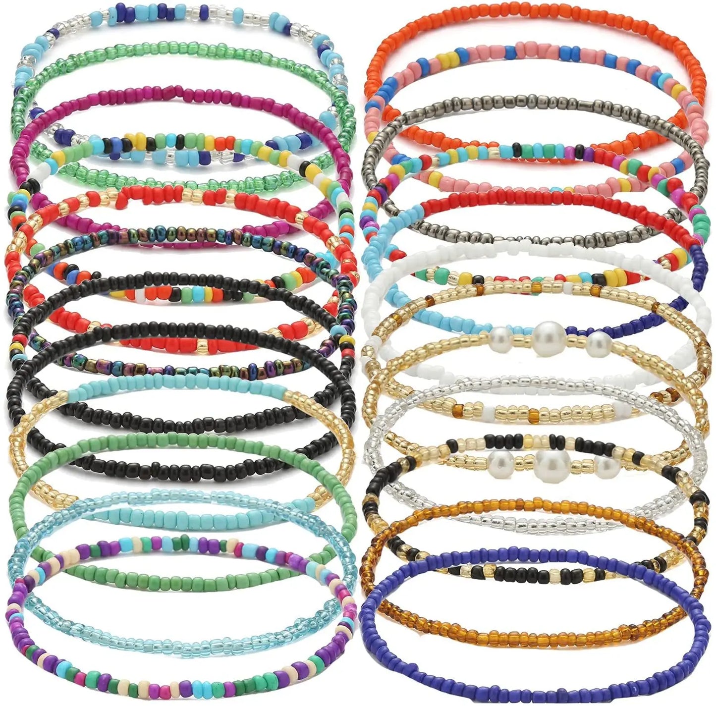 2025 Trendy Handmade Rice Beads Chain Bracelet Bohemian Bracelet Beaded Bracelets for Women