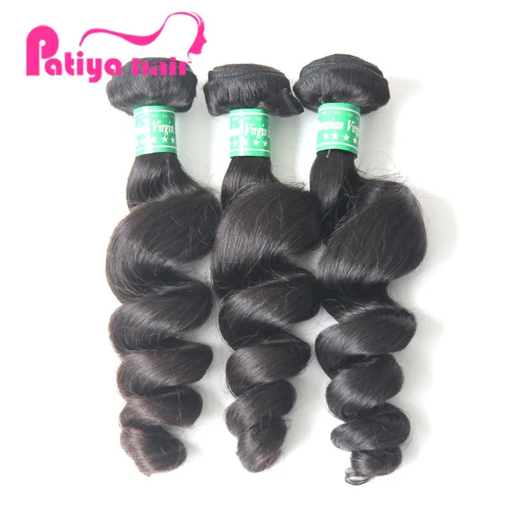 Cheap Africa Angels Kenya Hair Weaves Wholesale for Black Women Loose Wave Style Raw Peruvian 12a Human Wavy Hair Extensions
