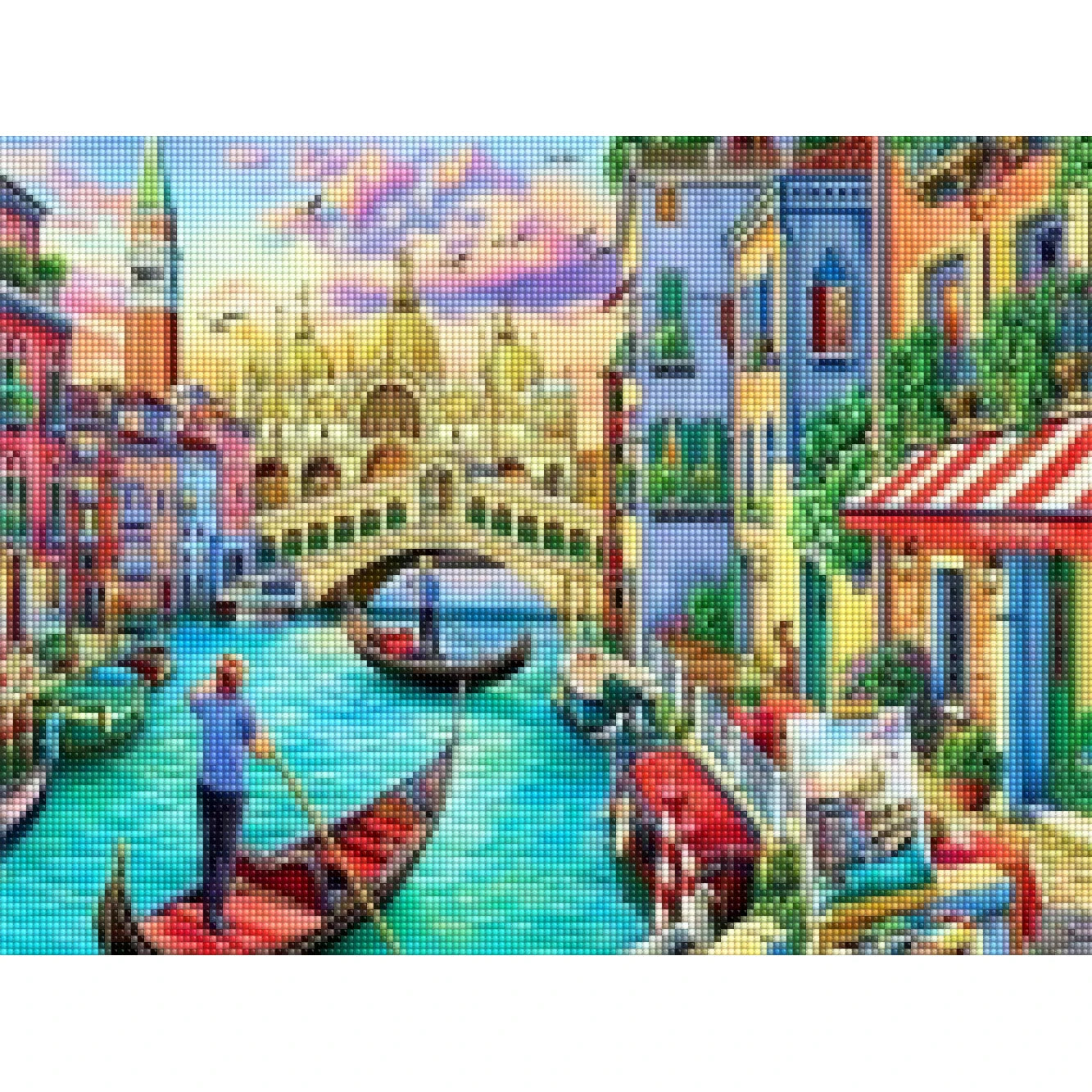 Factory Diamond Painting Kit Wholesale Wall Arts Landscape River Architecture Paintings Photo 5d Mosaic Crystal Diamond Paint