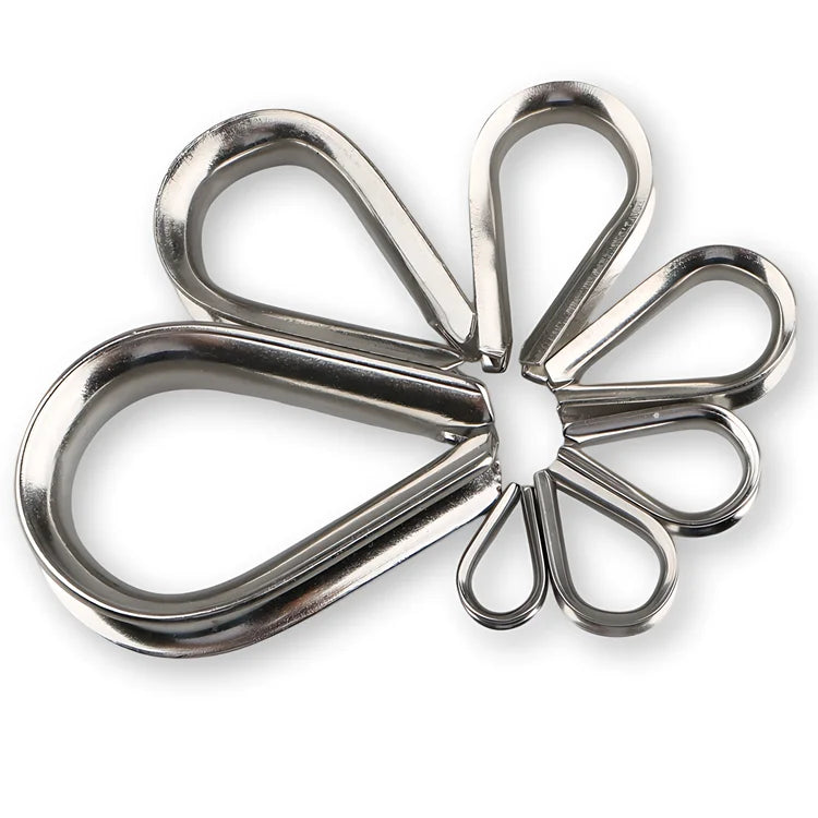Factory Price Stainless Steel 304/316 G414 Wire Rope Thimble High Quality Rigging Hardware