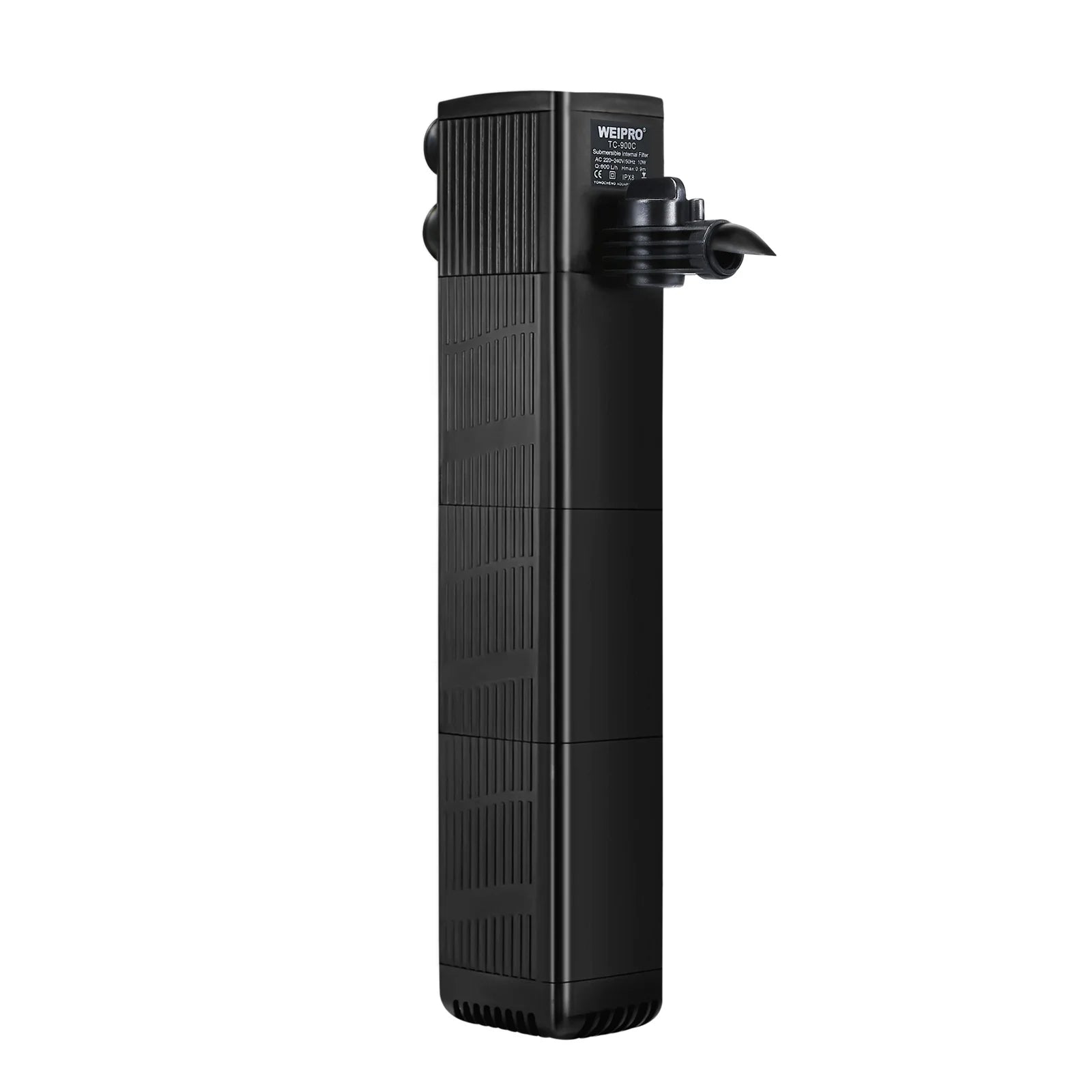 WEIPRO 10W Multi-Layer Submersible Fish Tank Filter Strong Suction Adjustable Water Flow Internal  Aquarium Filter