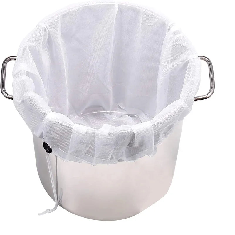 New Arrival Extra Large 26\ x 22\ Reusable Cold Brew Wine Straining Bag Home Brewing Hops Making Drawstring Packaging Printin
