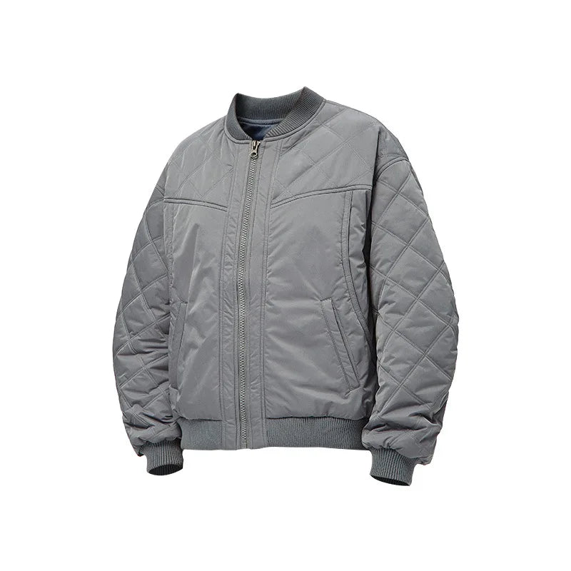 Fashion Mens Winter Plaid Thick Casual Jacket Flight pilot Jacket Custom logo Embroidered Windbreaker Bomber Jacket