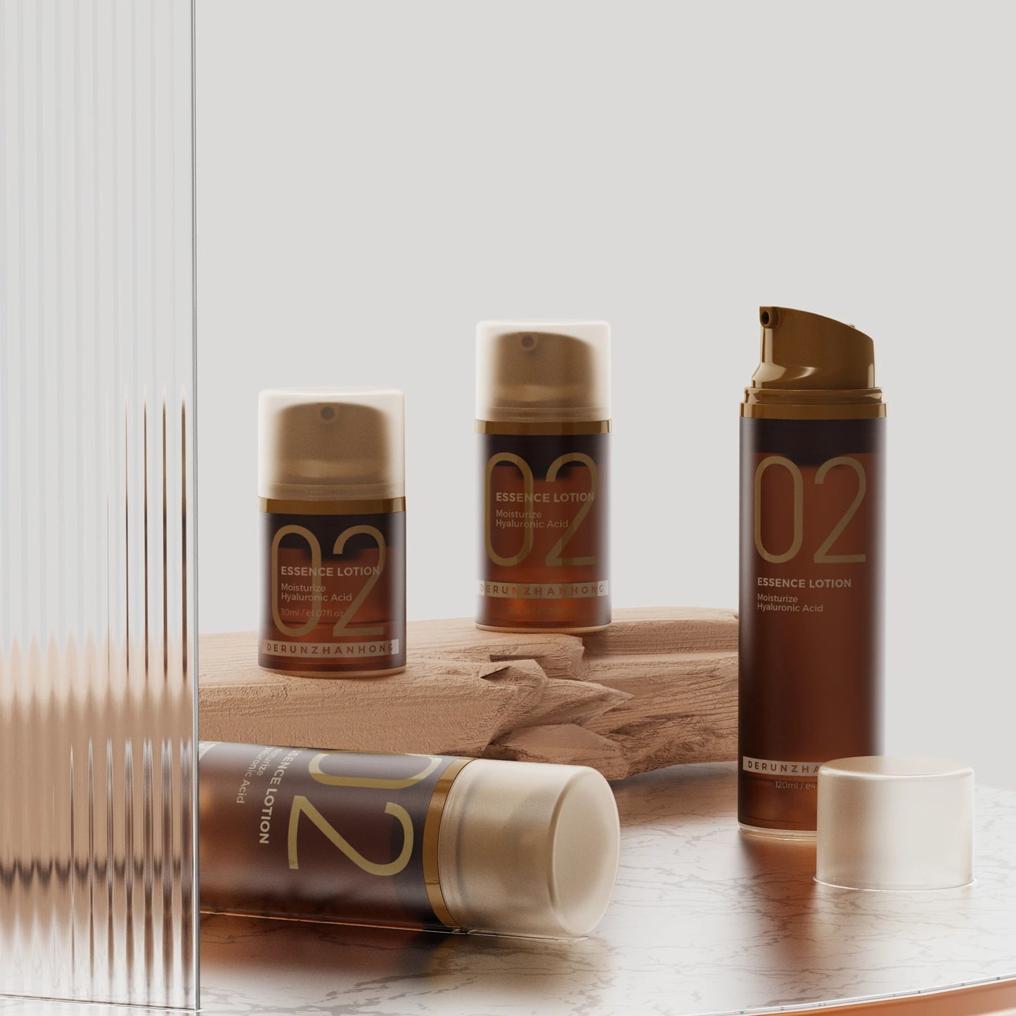 30ml 50ml 80ml 100ml 120ml Plastic pp Airless Cosmetic Container Skincare Serum Face Cream Lotion Pump Bottle