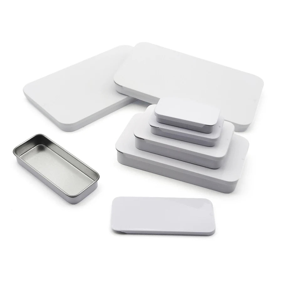 100ml Tinplate Food Packaging Container for Milk Bread & Chewing Gum-Customizable Color Square Tin Jars