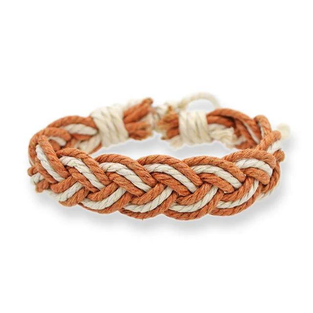 Hand-woven Nine-strand Cotton Rope Fashion Jewelry Bracelets Hand Woven Bracelets for Girls