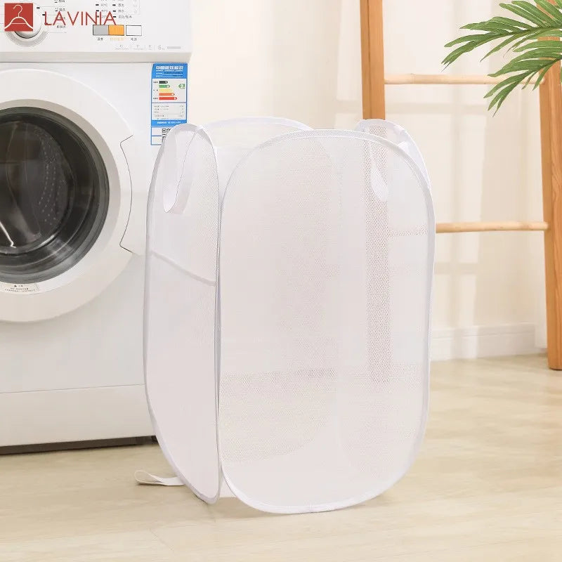 Lavinia Lightweight Collapsible Laundry Baskets Fold Mesh Mesh Laundry Hamper Wholesale