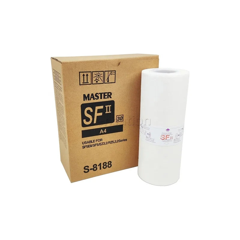 Compatible F II A4 Copyprinter Master Roll for RISOs RISOGRAPHs SF 5030 5050 5130 Digital Duplicator S-8188 Master