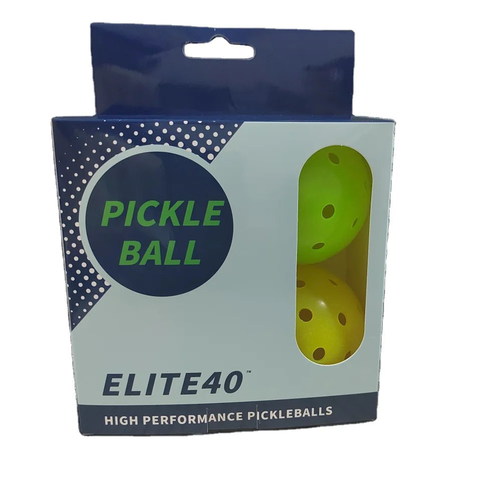 Best Selling 40 Holes 74MM Outdoor PE Multi Color USAPA Standard 26g 4 Pcs Seamless Pickleball Balls