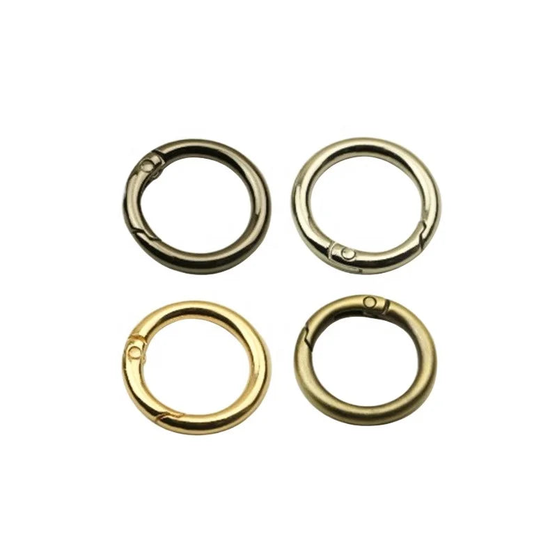 19mm Separate Mouth Spring Ring Connection Buckle Open Ring Box Hardware Fastener
