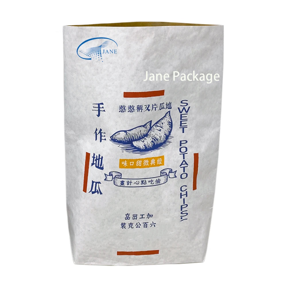 Jane Package Wheat Flour Kraft Paper Packaging Bag