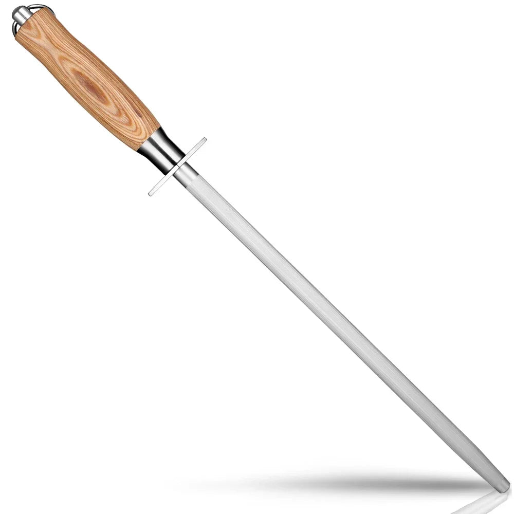 Professional Knife Sharpening Stick Butcher's Premium Knife Sharpening Stick Knife Sharpener for Home Commercial Use