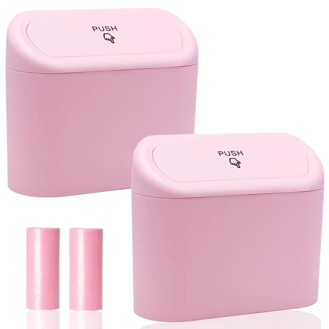 Mini Waterproof Auto Dustbin Garbage Organizer Container Bin Automotive Garbage Container Bin for Vehicle Car Trash Can with Lid