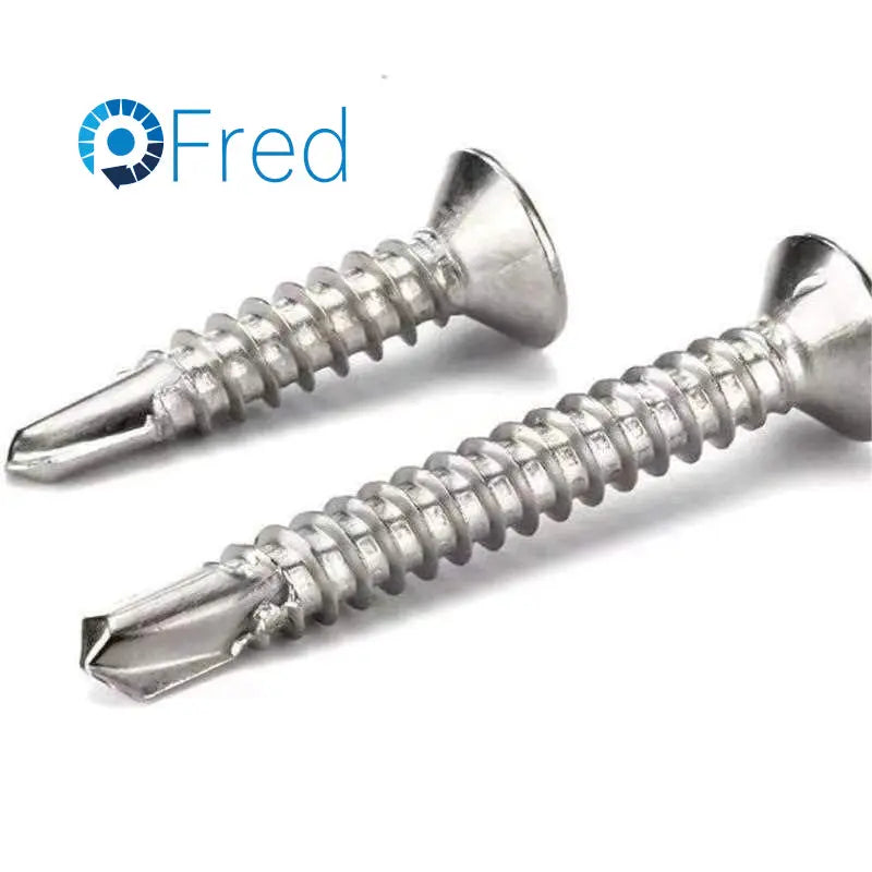 Customized Zinc Color Stainless Steel Self-Drilling Screws M3 M4 Metric Inch Measurement Industrial Use-Factory Manufacturing