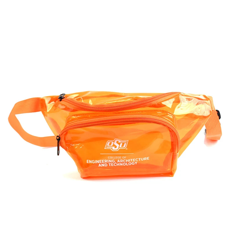 Coolbey Candy Transparent Jelly Waist PVC Impermeable Sports Bag Zipper Closure Personalized Logo Model HQ919P for Outdoor Us
