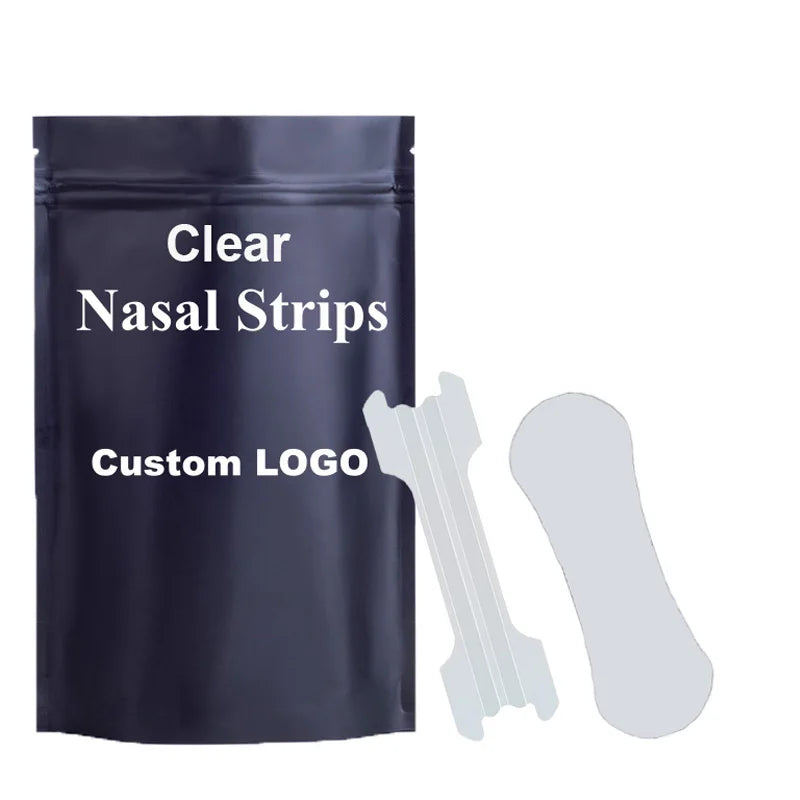 2026 Custom Advanced Gentle Nasal Patch Strips Plaster Anti Snoring Better Strength Intake Breath Clear Transparent Nose Stri