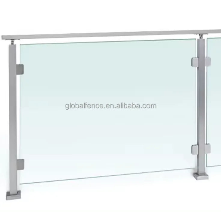 Reilbu Top-ranked 304 316 Indoor Outdoor Stair Stainless Steel Glass Balcony Railing Systems