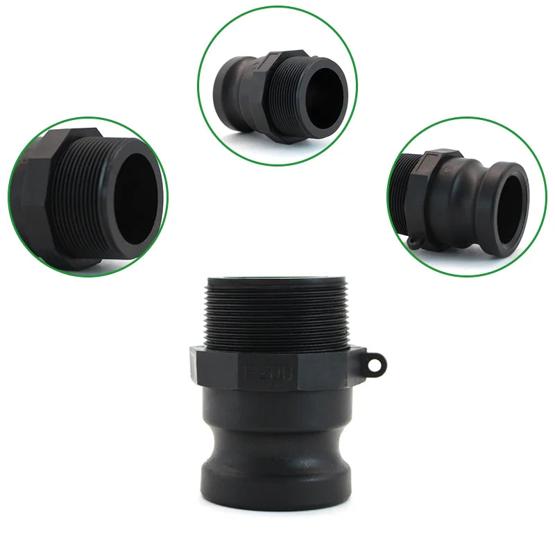Type F Quick Connect and Disconnect Water Fittings Camlock Adapter for IBC Tote Tank