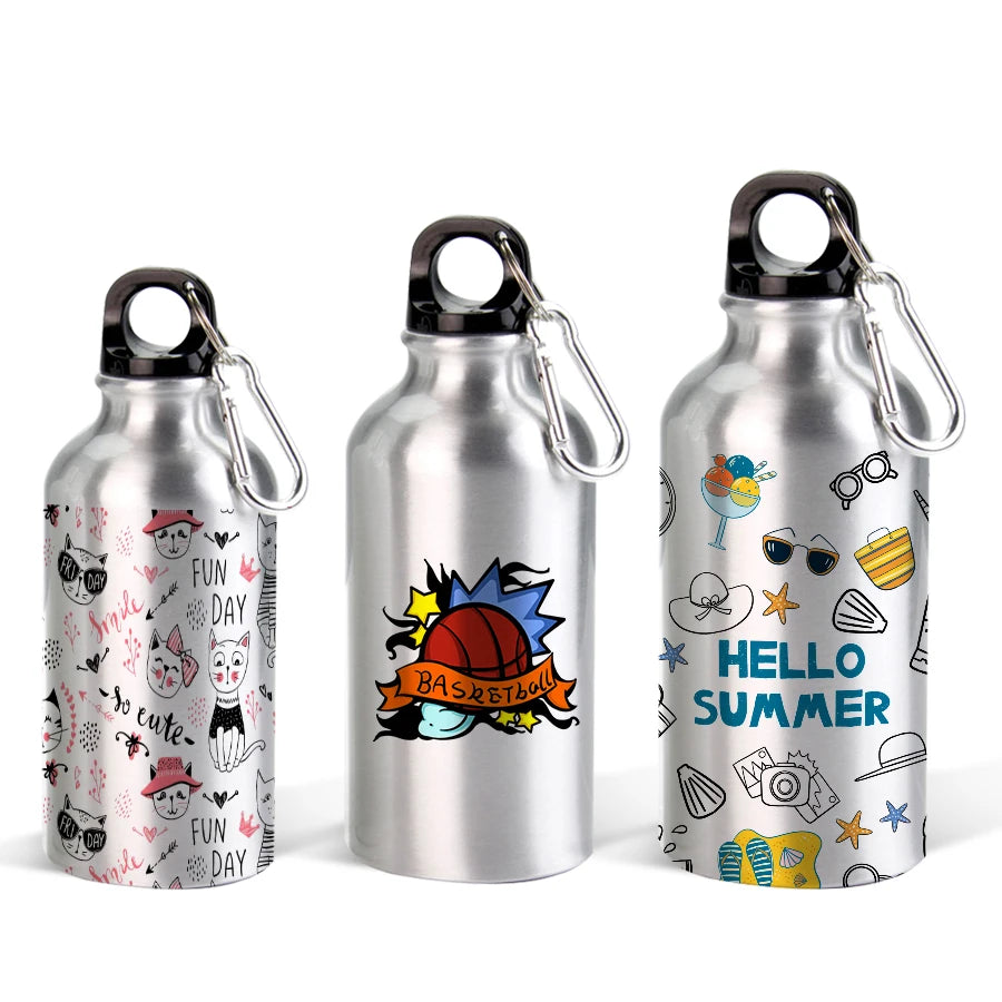 Topjlh 2024 Blank Custom Food Grade Cosmetic Lotion Bottle Aluminum Bottle with Normal Cap Aluminum Sports Bottle Sublimation