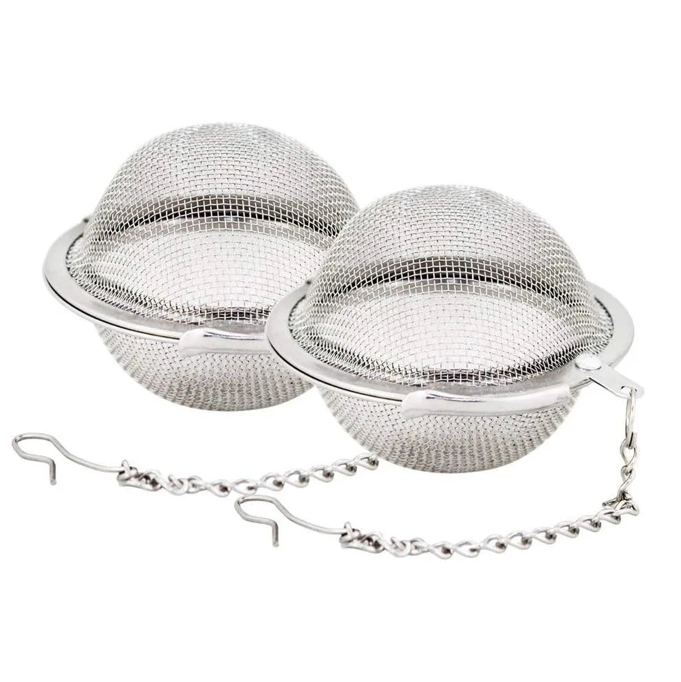 Factory Price Tea Tool Stainless Steel Mesh Tea Ball 2.1 Inch  Tea Infuser Strainers