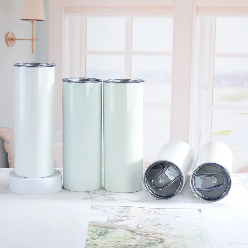 20oz Double Wall Stainless Steel Tumblers With Lid Travel Mug Sublimation Tumbler