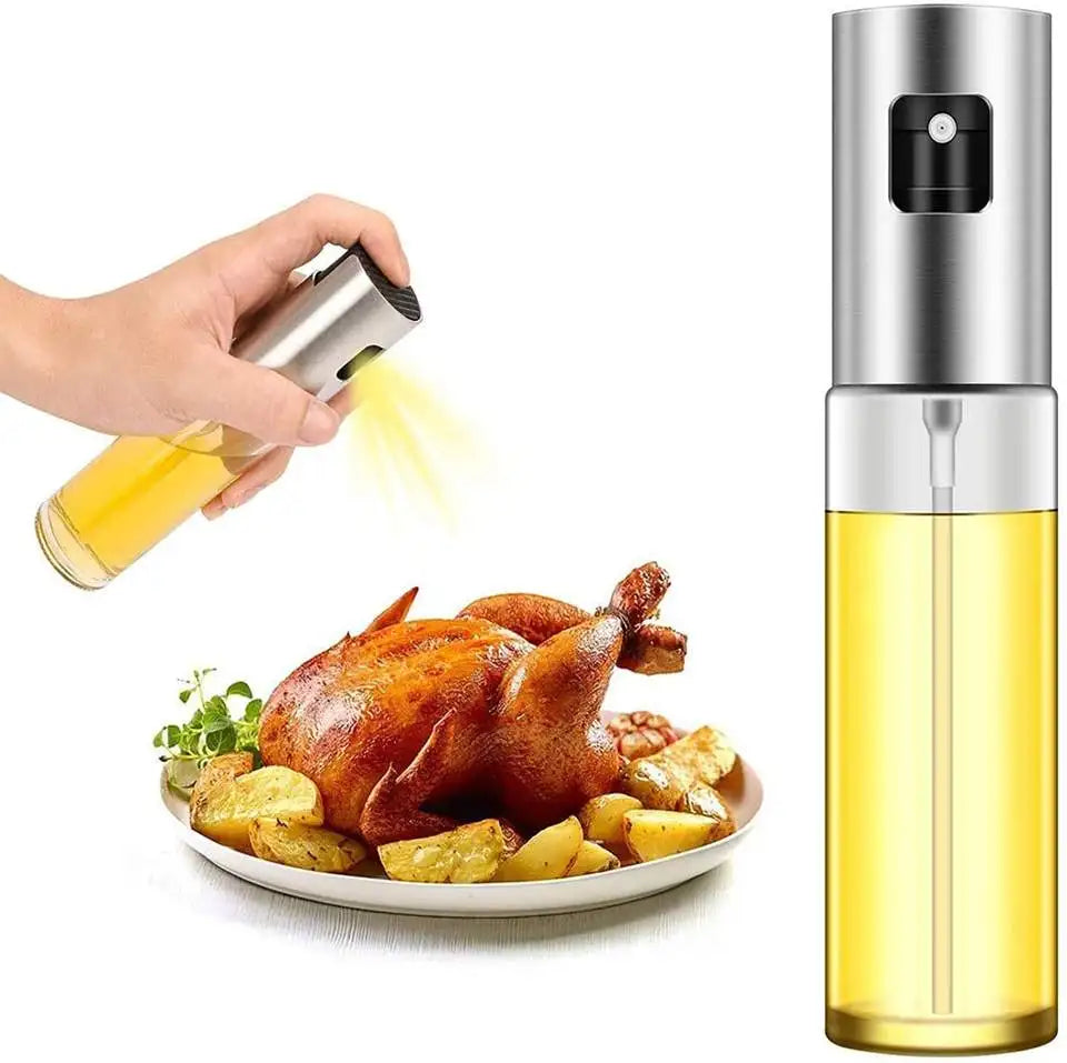 100ml Custom l Kitchen Olive Oil Spray Bottle Pump Leakproof Oil Vinegar Sprayer Dispenser for Cooking Barbecue