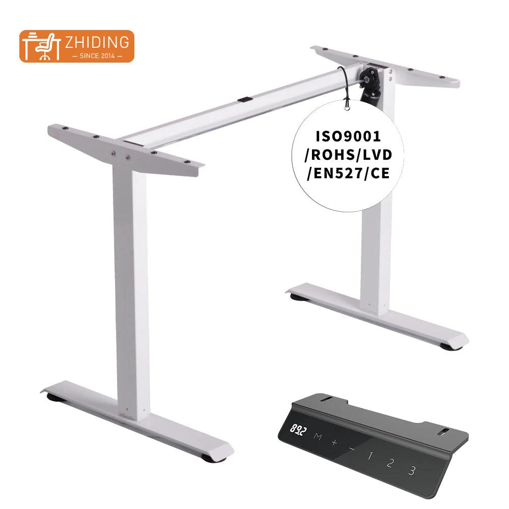 Anti-collision Single Motor Sit Stand Desk Height Adjustable Standing Electric Desk Automatic Adjustable Desk Office