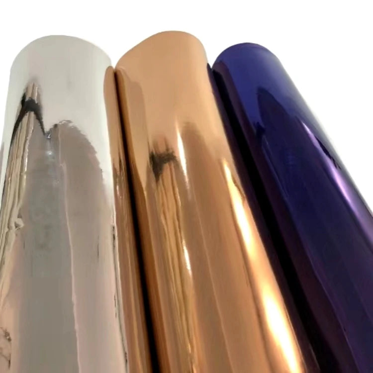 Shiny Holographic Synthetic PU Faux Mirror Leather Waterproof Metal Leather Bags Bows Furniture Chairs Upholstery Luggage Cra