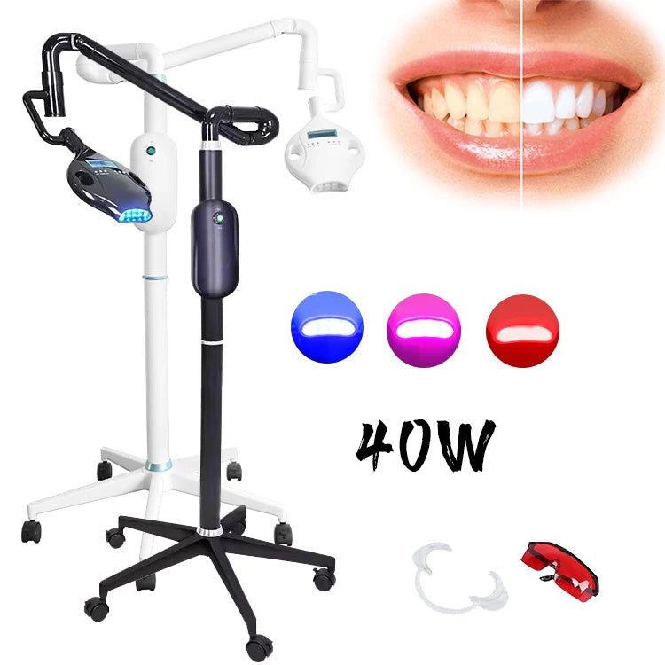 Wholesale Price Whitening Teeth Machine Led Portable Whitening Lamp Dental Laser Mobile Whitening Teeth Machine 40w