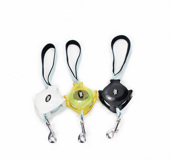 Comfortable Durable Plastic Retractable Dog Leash with Print Pattern and Scarf Decoration Eco-Friendly