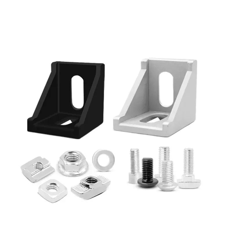 Aluminium Corner Connector Angle Code Bracket for 4040 4545 Series Aluminum Extrusion Profile Slot 8mm