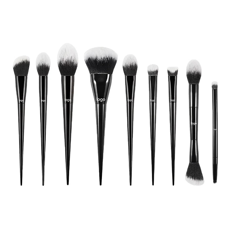 Private Label Profession Luxury Synthetic Makeup Brush 9pcs for Face for Eye Makeup Brushes Set