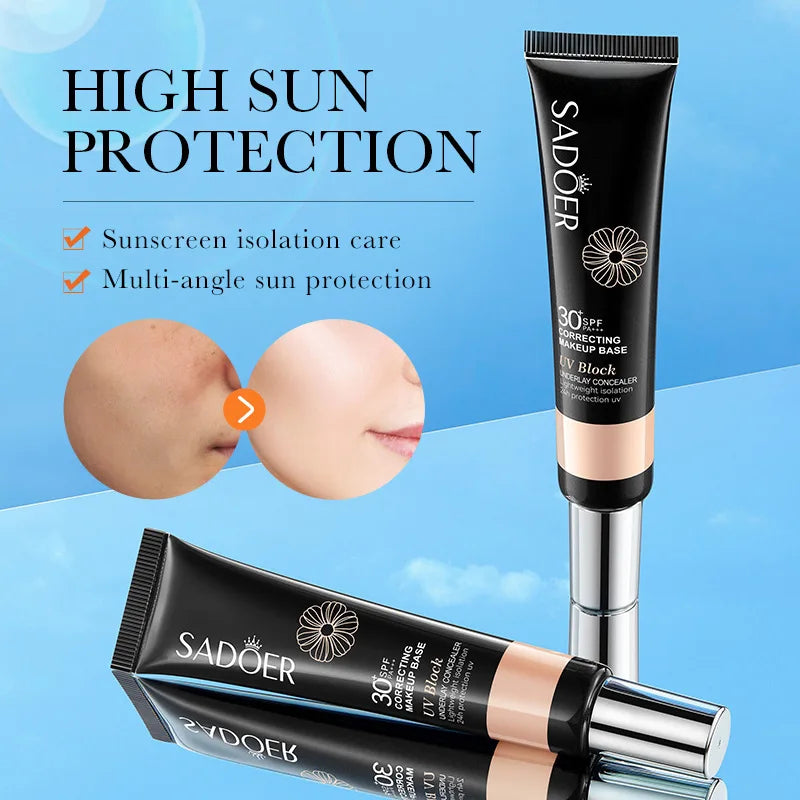 Own Brand Moisturizing Whitening Concealer Facial Makeup Mask Sunscreen and Isolation Cream 30g