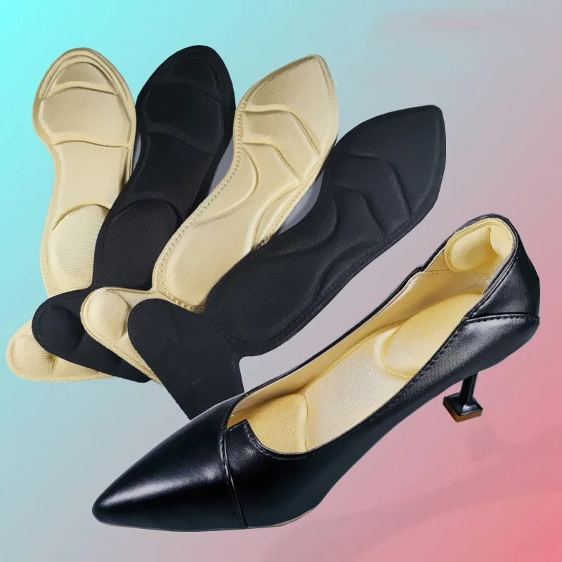 2 In1cut to Fit 3D One-piece Sponge Anti-wear Massage Heel Protector Breathable Heated Inserts Insoles