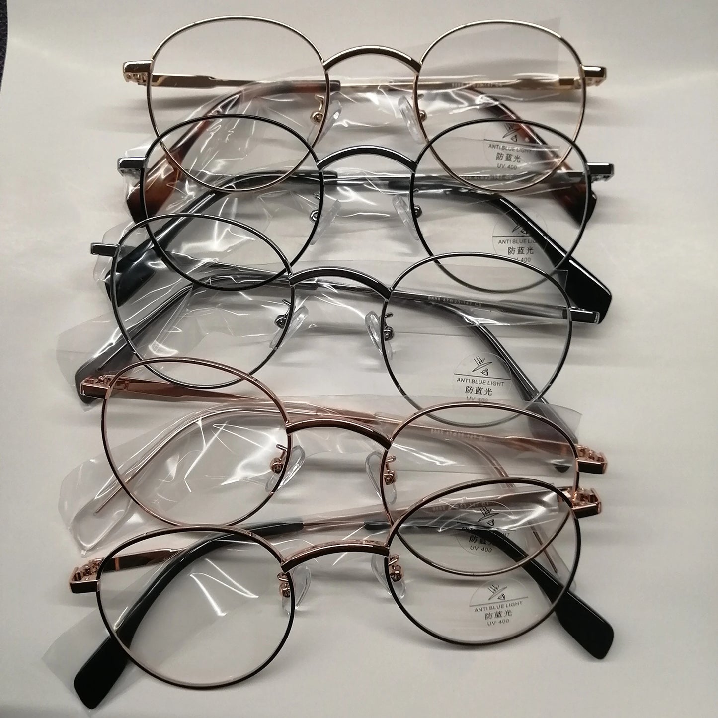 Outdoor Anti Radiation Shades Glasses Woman Round Metal Frame Blue Light Blocking Glasses Frames Men