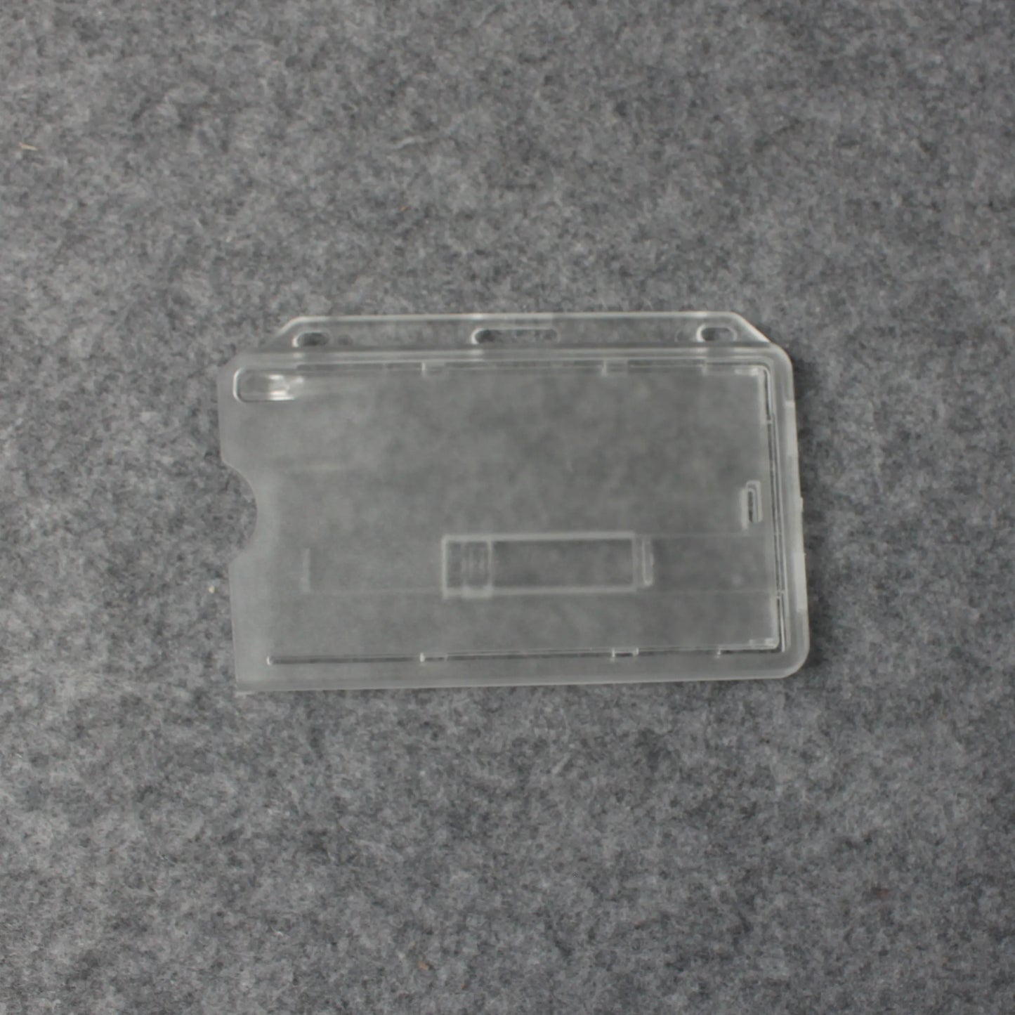 BSCI Transparent pp Credit Card Holder  Hard Plastic Hard Horizontal Id Holder