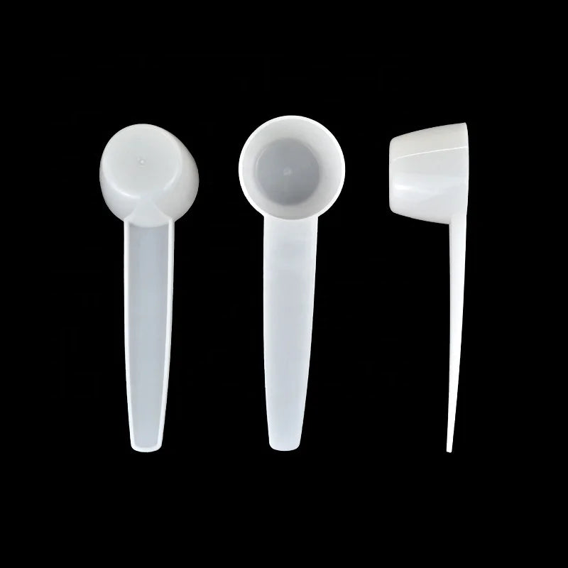 Customized Color 120 mm 10g/20ml  White PP Plastic Bulk Milk Powder Measuring Spoon