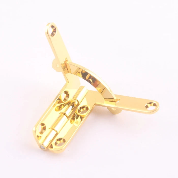 Luxury Wooden Box Metal Gold Quadrant Hinge for Leather Storage Suitcase