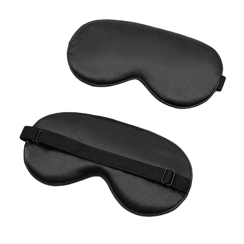 Promotional Private Label Soft Satin Slik Polyester Sleeping Eye Cover Mask