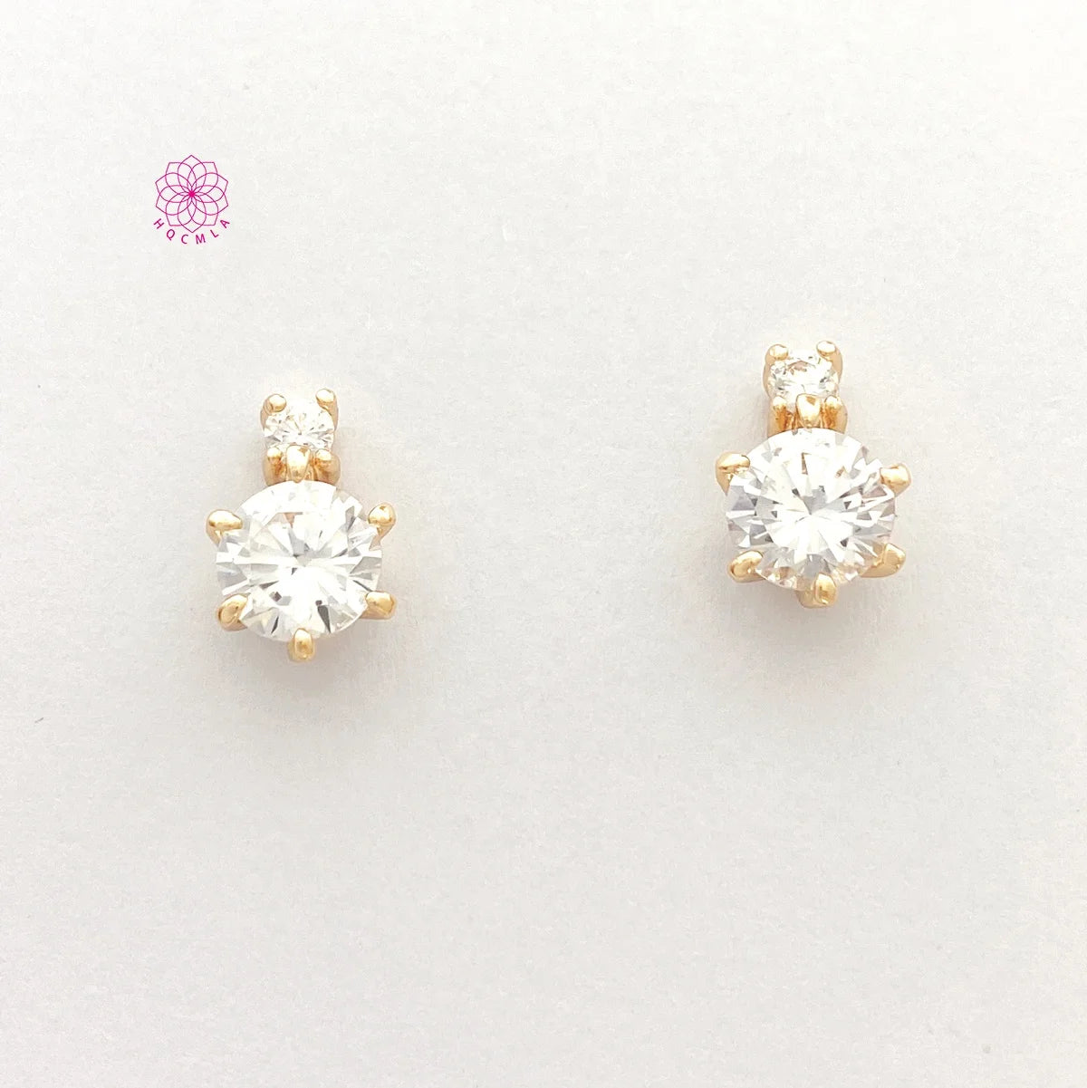 2026 New Classic Fashion Jewelry Zinc Alloy Gold Plated Zircon Elegant Crystal Earring Minimalist Jewelry Gift for Football F