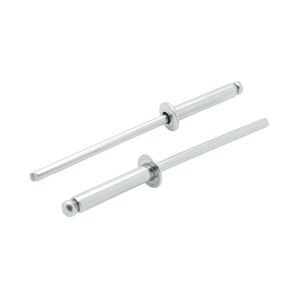 100pcs 304 Stainless Steel Blind Rivets Fasteners #4-8 1/8\ Diameter X 1/2\ Grip for Air Riveters