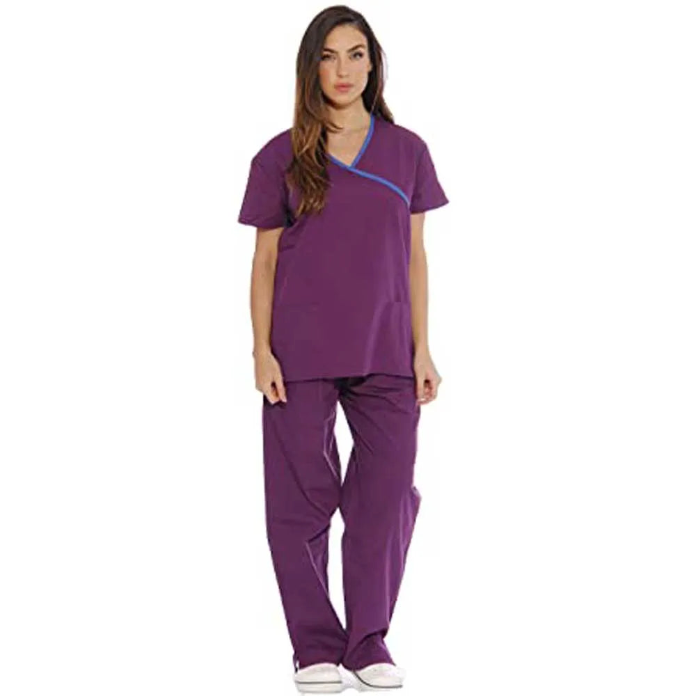 42169 Women's Set Nursing Uniforms Professional Scrub Suit Quick-drying Pet Clinic Work Clothes Hospital Doctor Medical Unifo