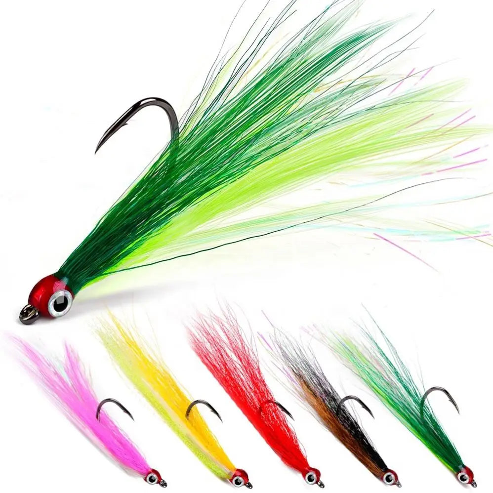 Feather Sabiki Rig Hooks Mixed Color Saltwater Fishing Hook Sea Fishing Herring Hook Sets