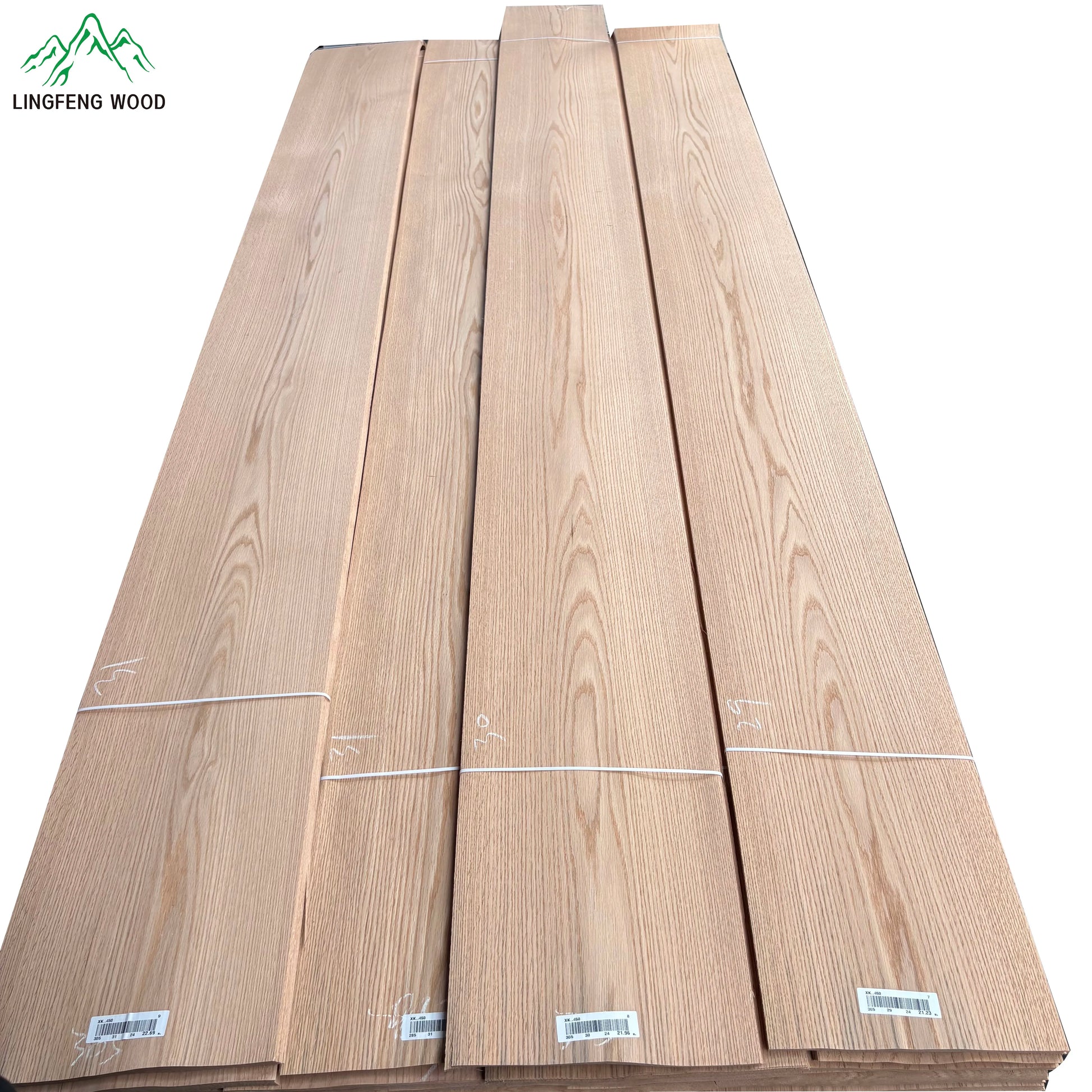 North American Red Oak Veneer AA Grade Natural Red Oak 0.5mm Thin Film Furniture Wood Door Wall Panel Decorative Veneer