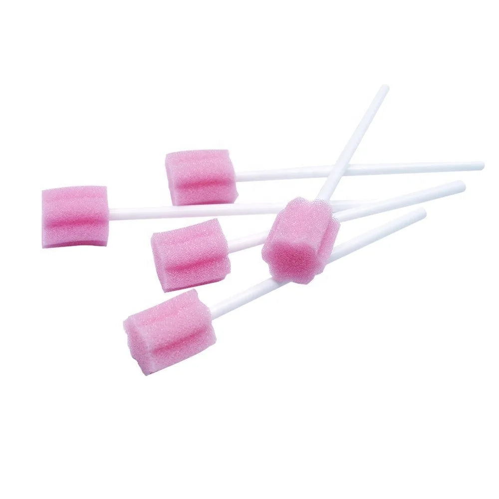 Disposable Babies Soft Tooth Sponge Foam Brush Oral Care Swab Home Use Bulk Cleaning Sponge Stick