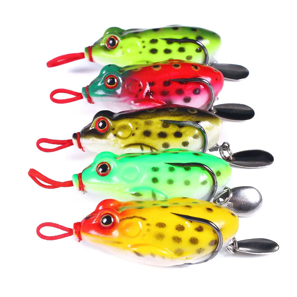 Topwater 13g Wholesale Soft Plastic Egg Frog Bait Fishing Frog Lure Rubber Jump Frog Fishing Lures