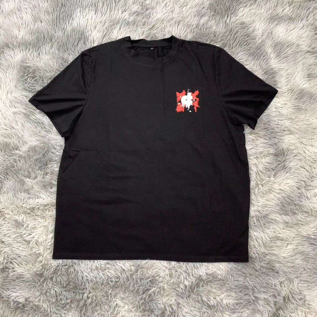 DENIMGUYS 280 Gsm Cotton Tshirt Custom Graphic Printed Oversized Retro Streetwear Plain TShirt for Men